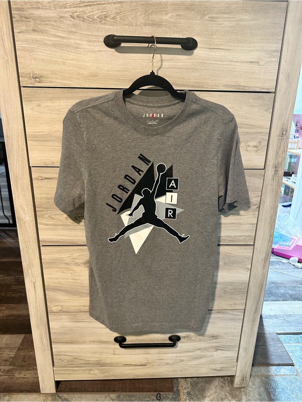 Jordan Gray Jumpman AIR Graphic Short Sleeve Tee